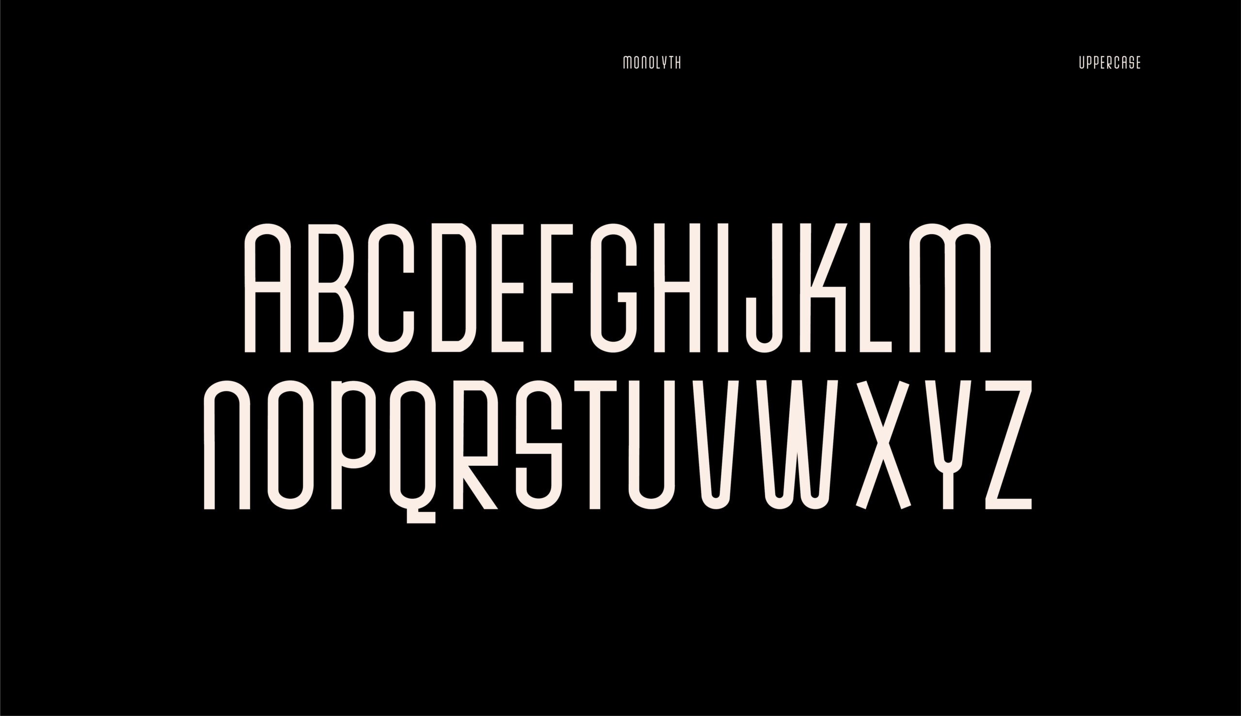 11Buy Fonts Monolyth Typeface